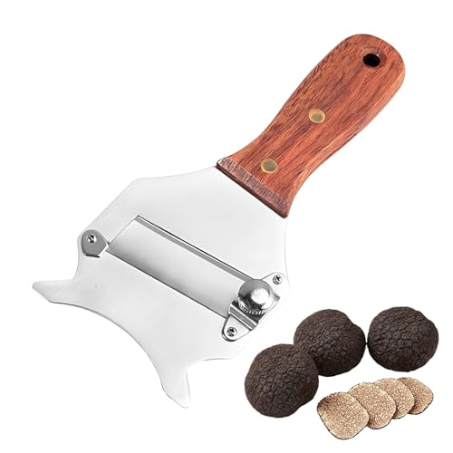 Menibeuty Trüffelhobel Cheese Slicer Trüffelhobel Profi Käsehobel mit Einstellbarer Dicke Edelstahlhobel Gourmethobel für Trüffel Oder Käse scharfer Schneider Käsemesser Set Trüffel Reibe