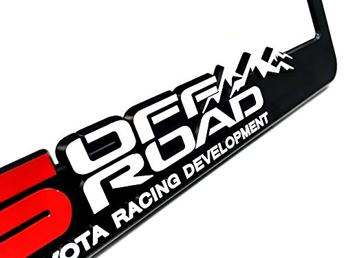 Sr5 Off Road License Plate Frames Toyota Racing Development 3D Letter Frame Brackets (1-Pair) #TOP2