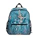 Zaino Prescolare Sirena E Delfini Zaino Scuola Sveglio Bookbag per Scuola Elementare Bambino Scuola Infanzia, Multicolore, small