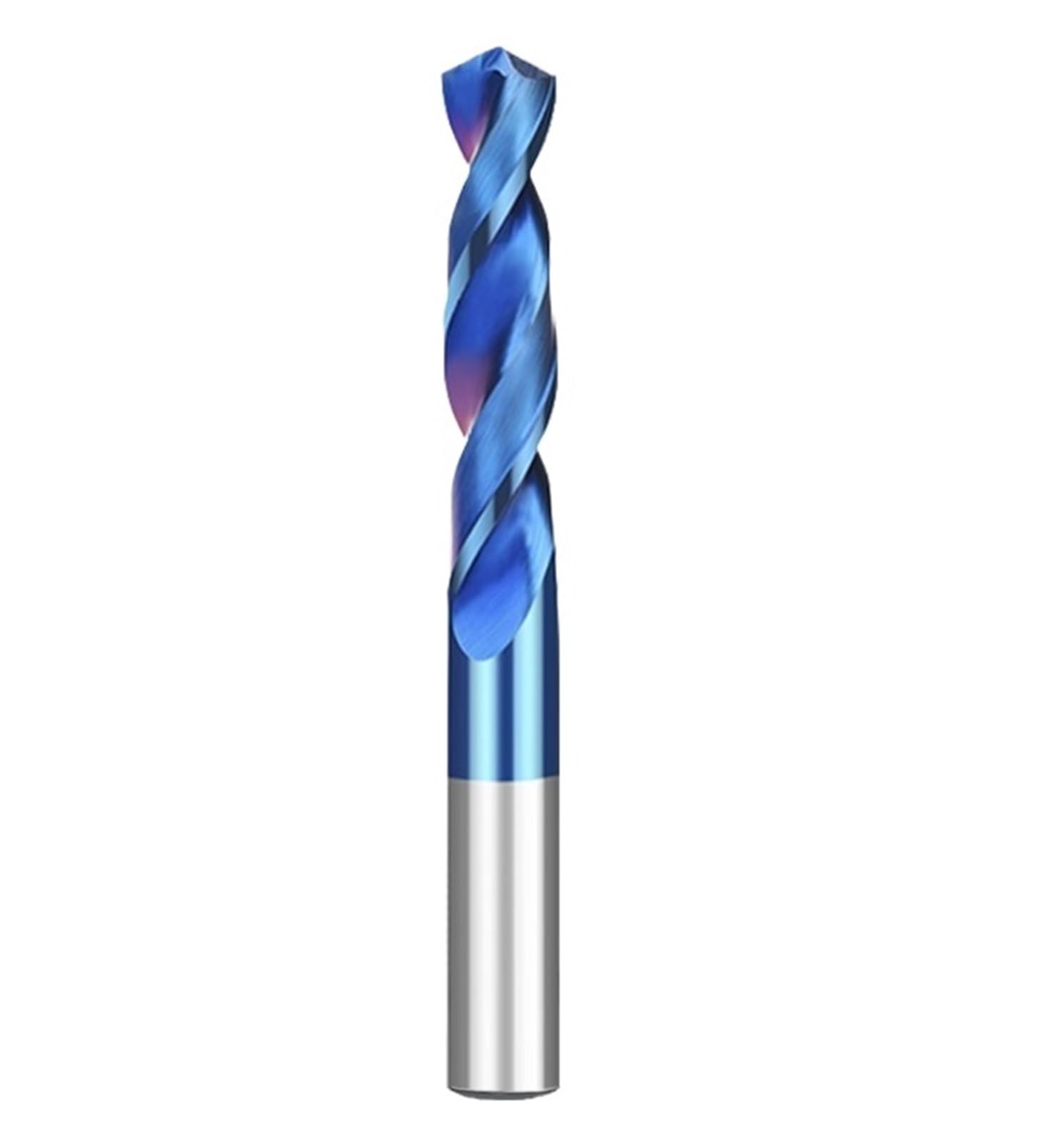 1 szt. Wiertło kręte z węglików spiekanych, | Solidny wolfram HRC65, wiertło do metalu z chwytem prostym CNC(12.3mm)