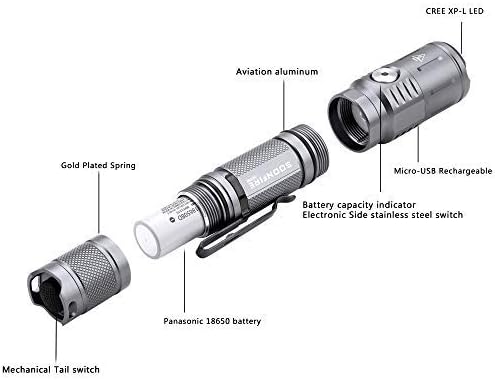 charging Flashlight Soonfire MX Tactical Photo
