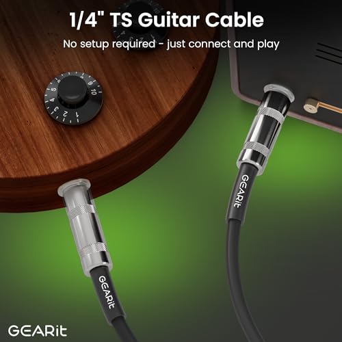 gearit professional speaker cable 15ft 12awg pure copper 14 inch to 14 inch ts straight male to male for amplifier speaker cabinet pa and dj audio