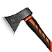 Chopping Axe, Hand Axe, Camp Hatchet for Splitting Kindling and Chopping Branches, Wood Chopping Axe 5.5 lb with 36-in Fiberglass Handle