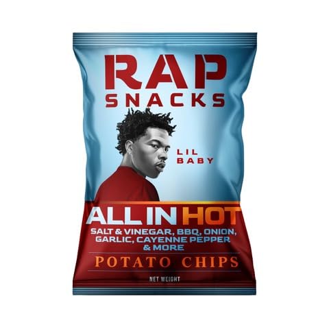Amazon.com: Rap Snacks Lil Baby All in Hot Potato Chips 2.5 Oz