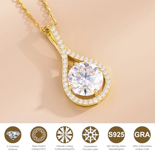 E-Emermaking Moissanite Diamond Necklace Gift For Women thumb #1