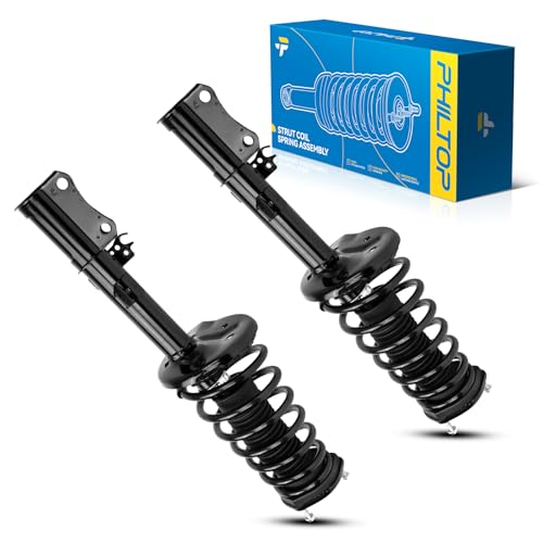 Image of PHILTOP Rear Complete Struts Shock absorber fits Camry 1997 1998 1999 2000 2001, Solara 1999 2000 2001 2002 2003 171681 171680 Struts with Coil Spring Assemblies Set of 2 SAA005