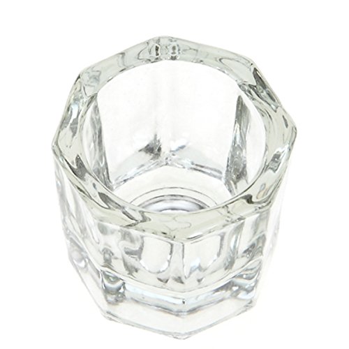5 pcs Nail Art Acrylic Liquid Powder Dappen Dish Glass Crystal Cup miniatura 6