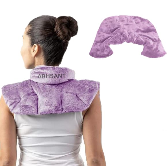 Abhsant Neck Heating Pad Microwavable for Neck Pain Relief, Shoulder