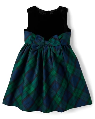Gymboree,and Toddler Short Sleeve Dressy Special Occasion Dresses,Noelle Plaid,12