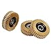 Alomejor 3 PCS Electric Gears Light Weight 38mm Copper Motor Gear Set for Scooter