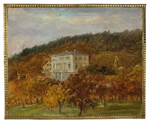 Art Mural en Toile de Maître Carl Gustav Carus Peinture Abstraite Villa Am Hang 60x90
