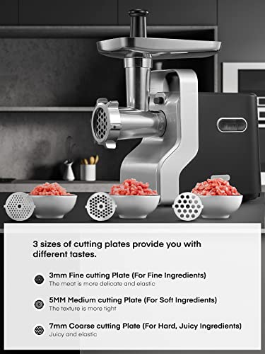 Meat Grinder Heavy Duty, 2500W Max Ultra Powerful, 5 In 1 Housnat Multifunction Electric Meat Grinder, Sausage Stuffer, Slicer/Shredder/Grater, Kubbe & Tomato Juicing Kits, Home Kitchen Use #TOP3
