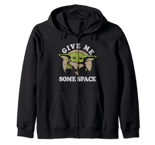 Sweat Grogu Star Wars zippé à capuche style vintage pour homme et femme