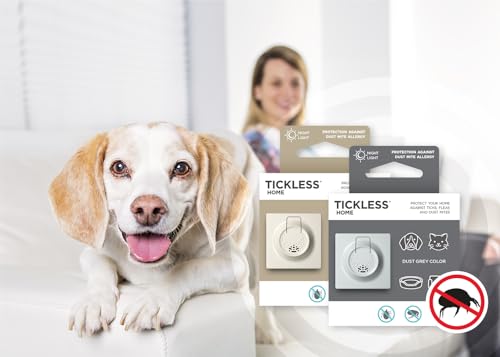 Tickless Home Ultraschall Plug-in Zecken Floh- und Milbenabwehr für Hausstaub grau