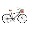 Complete Cruiser-fietsen, Volwassen herencommuter 26-inch 7-speed Retro City Rijden Gewone Stepping Speed ​​Fiets door…