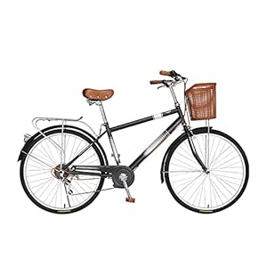Complete Cruiser-fietsen, Volwassen herencommuter 26-inch 7-speed Retro City Rijden Gewone Stepping Speed ​​Fiets door…