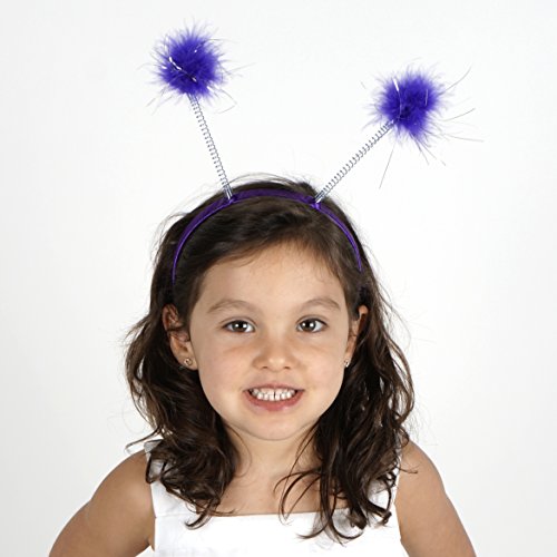Zucker Feather (TM) - Marabou Antenna Headband w/Lurex Dark Lilac/Opal Lurex
