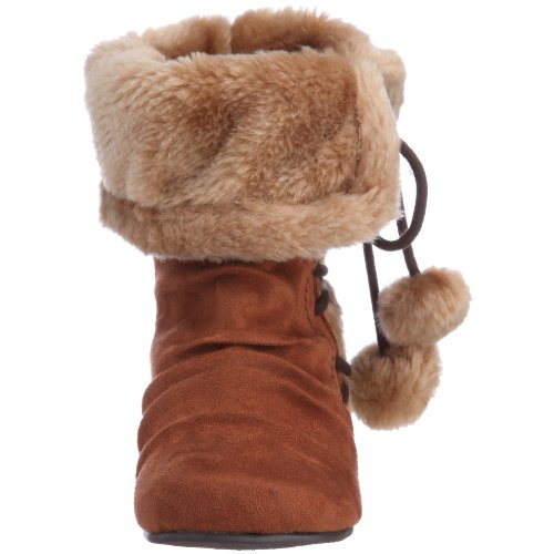 Minx 145-671 Side Ribbon Fur Boots, Camel, S 2E2