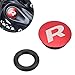 Zunate Crankset Dust Cover for Mountain Bike, Crank Arm Fixing Bolt Bracket, Aluminum Alloy Center Shaft for Road (1 red dust Cover)