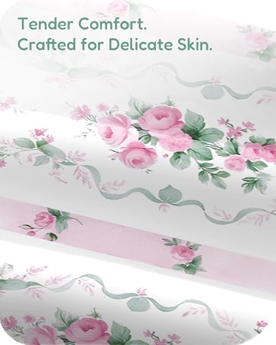 Image of Crib Sheets 2 Pack, Fitted Crib Sheet for Standard Crib Mattress 28x52x9, Ultra Soft Jersey Knit, Breathable Stretchy Deep Pocket, Snug Fit Stays Put, Baby Crib Mattress Sheet