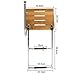 YaeMarine 2 Steps Outboard Teak Swim Platform Stainless Ladder Folding Ladders Swim Platform Ladder with Rail
