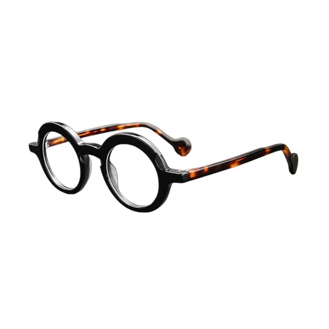 Occhiali da sole rotondi in acetato, montatura alla moda vintage.