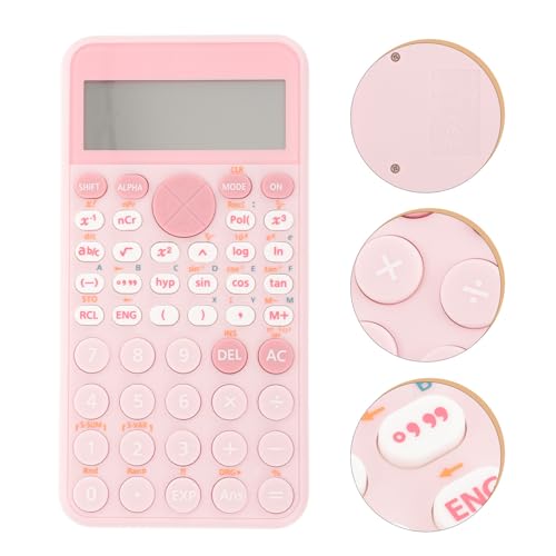 Calculadora científica portátil con pantalla grande de 12 dígitos para formulas 6