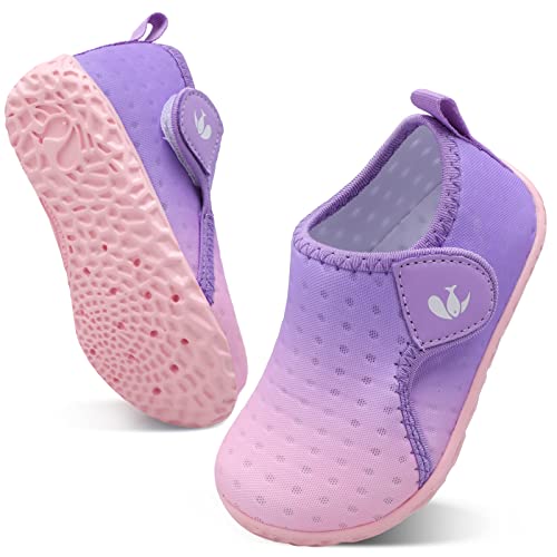 Image of FEETCITY Boys Girls Water Shoes Kids Aqua Socks Quick Dry Barefoot for Beach Swimming Pool