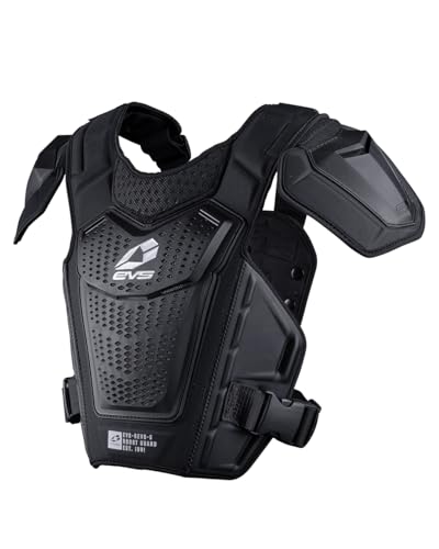 EVS Revo 4 Chest Protector, Roost Deflection, Ventilated, Black/White, L/XL
