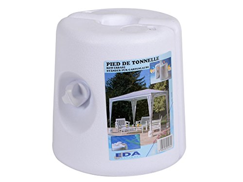 Pied de tonnelle à remplir plastique blanc EDA - 3