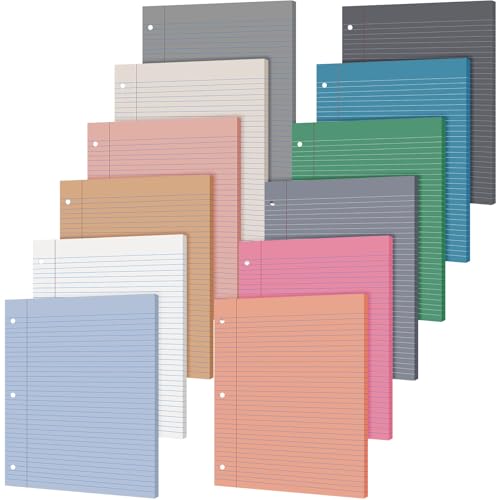 Papier coloré ligné à 3 trous pour éviter de perdre vos notes