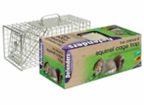 SQUIRREL CAGE TRAP DEFENDER LIVE CATCH HUMANE ANIMAL NO POISON SAFER PETS