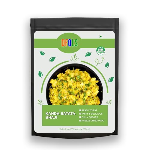 Kanda Batata Bhaji Traditional Maharashtrian Onion & Potato Curry, Ready-to-Eat, Authentic Spiced Flavor, Heat & Serve Meal Pack