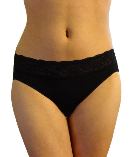 Bali Women's One Smooth U No Line No Slip Bikini Panty With Lace Waistband