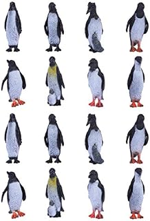 STOBOK Simulation Penguin Model 16PCS, 5x2x1.5cm Arctic Animals Figurines for Kids Plastic Home Decoration Mini Ocean Animal Model Penguin for Kids Education