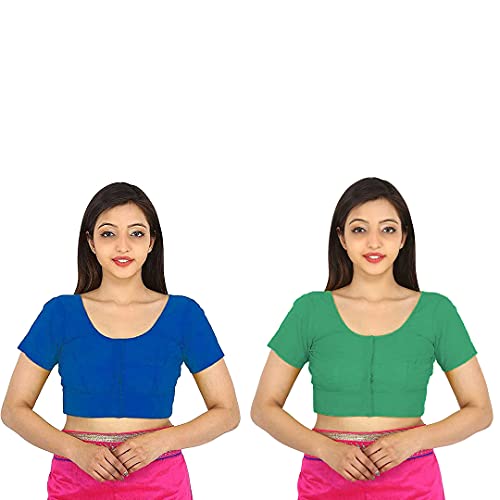 Image of Namita Women's Rubia Cotton Solid Half Sleeve Blouse