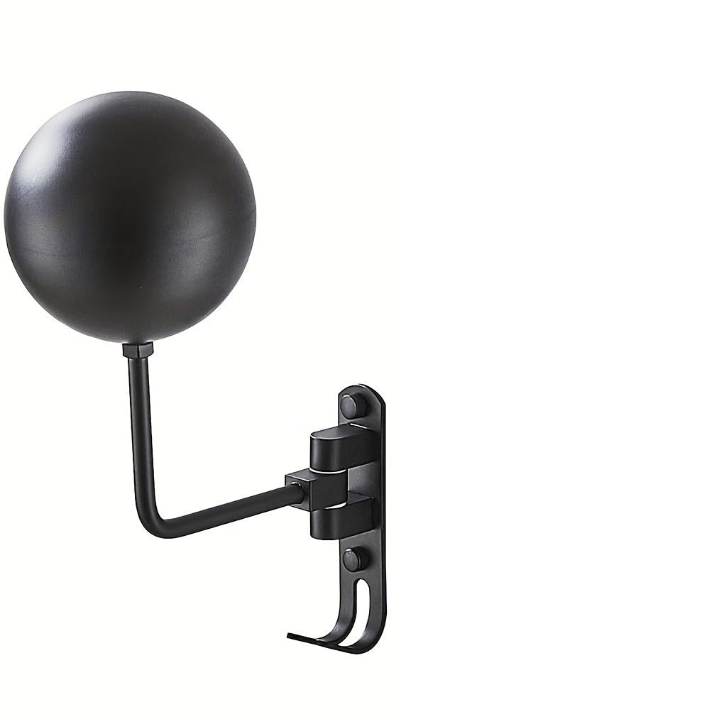 HESHUWEN Helmet Holder Motorcycle Helmet Rack Wall Mount Holder 180° Rotation Hanger With Hooks For Coats Caps Bike Baseball Rugby Helme
