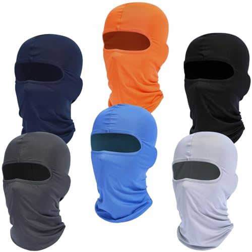 6 Pack Ski Mask Balaclava Pooh Shiesty Masks Full Face Cover for Men Women Sun and Winter Protection (6Pack-Multi-A)