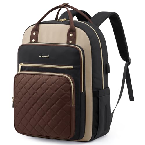 Image of LOVEVOOK Laptop Backpack Purse for Women, 15.6 inch Laptop Bag for Travel with USB Port, Water Resistant Lightweight Daypacks for College Work Business, Nurse Teacher Computer Backpacks