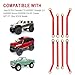 Hobbypark High Clearance Links Set Upgrades for Axial SCX24 C10 AXI00001 Wrangler JLU AXI00002 Bronco AXI00006 1/24 RC Crawler Car (Red)