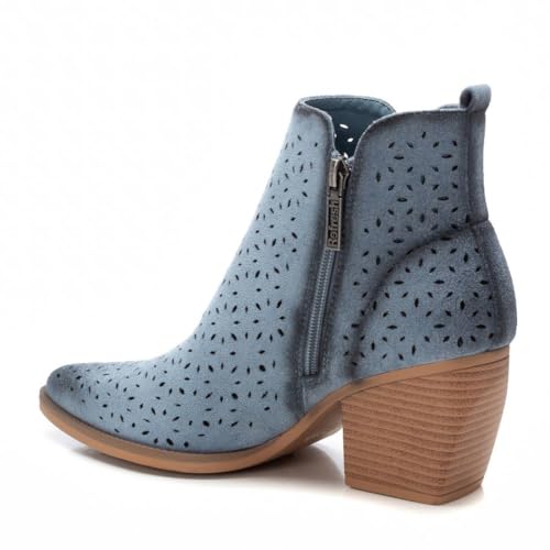 Refresh Para Mujer. 17251901-JEANS Botines De Piel 172519 Azul (41), 5 A 8Cm, Cremallera, Casual - 4