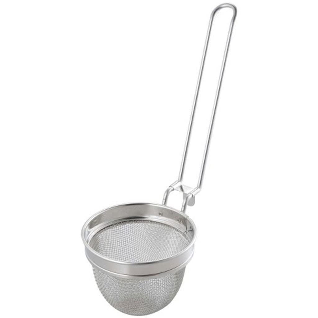 Espumadera de Cocina Colador de Pasta Filtro de colador de Acero Inoxidable de Malla Fina Cuchara Herramienta de Filtro de Cocina Diámetro 3.6 Pulgadas (Color Plateado) Cuchara Coladora