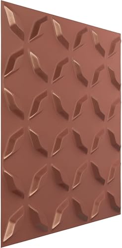 Miniatura 2 de Ekena Millwork 19 58 pulgadas de ancho x 19 58 pulgadas de alto, Delfina EnduraWall Decorativo Panel de pared 3D, rosa champán (cubre 2.67 pies