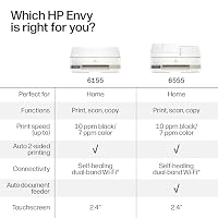 HP Envy 6155 Wireless All-in-One Color Inkjet Printer, Print, Scan, Copy, Duplex Printing Best-for-Home, 3 Month Trial of Instant Ink Included, AI-Capable (C2WR7A) Portobello — image 8