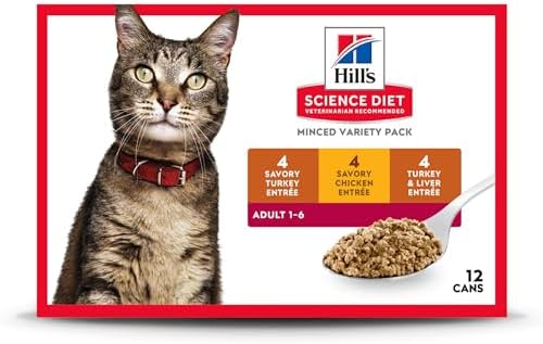 Hill's Science Diet Adult 1-6 Wet Cat Food Variety Pack, Savory E...