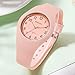 XCZAP Fashion Jelly Series Ladies Silicone Strap Electronic Quartz Waterproof Watch (Pink)