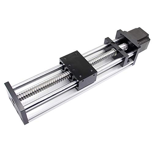 Befenybay 200mm effektive Verfahrlänge Doppelter optischer Achsenführungs-Kugelumlaufspindel SFU1605 mit NEMA23-Schrittmotor für DIY-CNC-Fräserteile X Y Z Lineartisch-Aktuator und 3D-Drucker