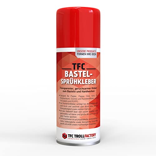 Colle en spray universelle à application propre Troll Factory loisirs créatifs
