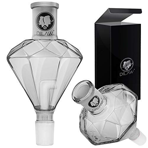 DILAW® Shisha Diamant Molassefänger Totenkopf (aus Glas für (Schliff 18/8) - Wasserpfeife, Vorkühler-Aufsatz Skull…