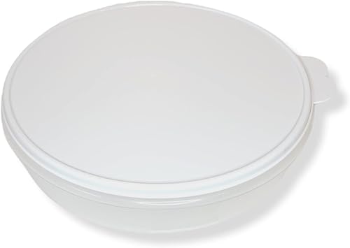 Tupperware 12" redondo pastel Keeper contenedor nube sello blanco